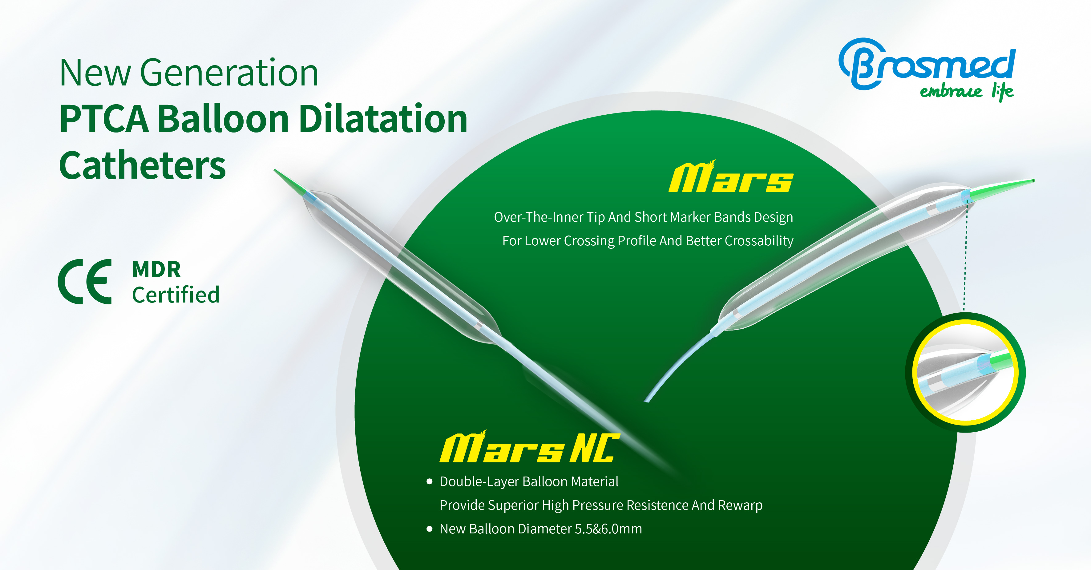 BrosMed Medical Achieves CE Certification for Mars and Mars NC PTCA Balloon Dilatation Catheters Under EU MDR Regulations